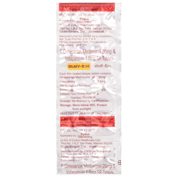Olmy-D 20mg Tablet