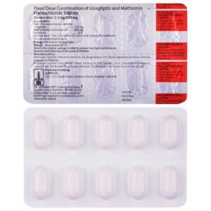 Ondero Met 850mg/2.5mg Tablet