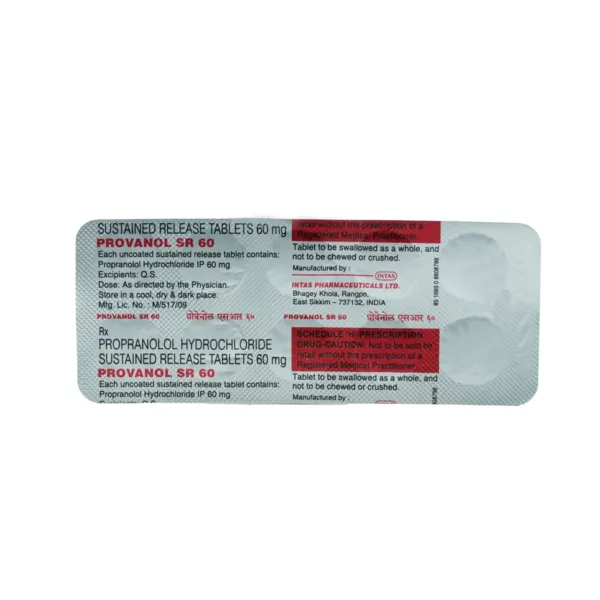 Provanol SR 60 Tablet