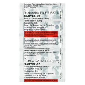 Sartel 20 Tablet