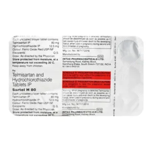 Sartel H 80 Tablet