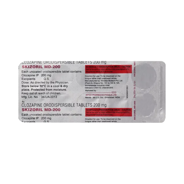 Skizoril MD 200 Tablet