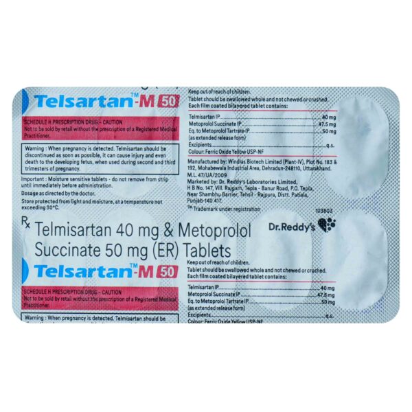Telsartan-M 50 Tablet