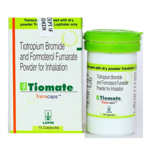 Tiomate 12mcg/18mcg Transcaps