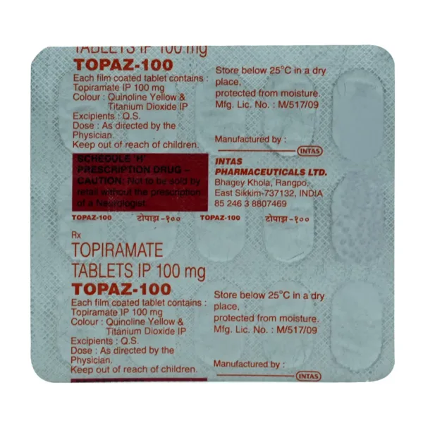 Topaz 100 Tablet