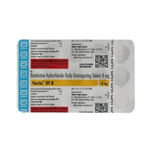 "Vertin DT 8 Tablet, Vertin DT 8 Tablet price, Vertin DT 8 Tablet alternatives, Betahistine"
