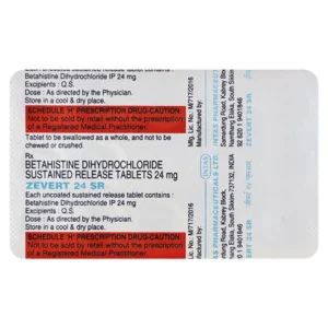 Zevert 24 SR Tablet