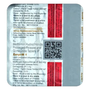 Zoryl-M 1 Tablet PR