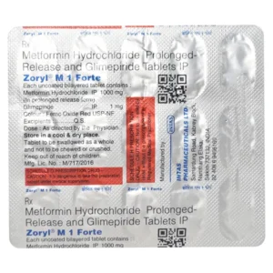 Zoryl M 1 Forte Tablet PR