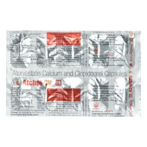 Buy Atchol CV-20 Capsule by Aristo Pharma to lower cholesterol, prevent blood clots, and protect your heart. Trusted combination therapy for cardiovascular health.