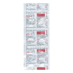 Atchol-F Tablet, Atorvastatin Fenofibrate tablet, cholesterol control medicine, triglyceride reducer, lipid-lowering medicine, Aristo Pharma Atchol-F, Atchol-F uses, Atchol-F price
