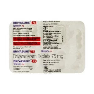 Brivasure-75 Tablet, Brivasure 75 uses, Brivasure 75 price, Brivasure 75 side effects, Brivaracetam 75mg tablet, Alkem Brivasure 75