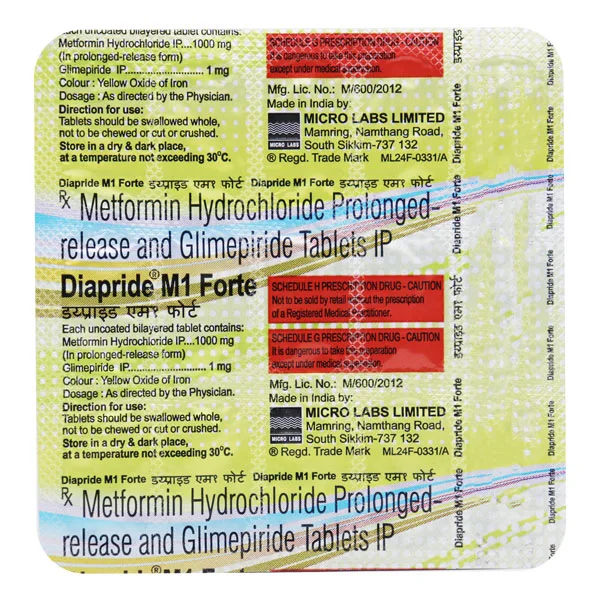 Diapride M1 Forte Tablet