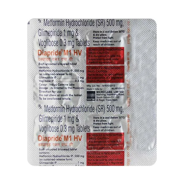 Diapride M1 HV Tablet