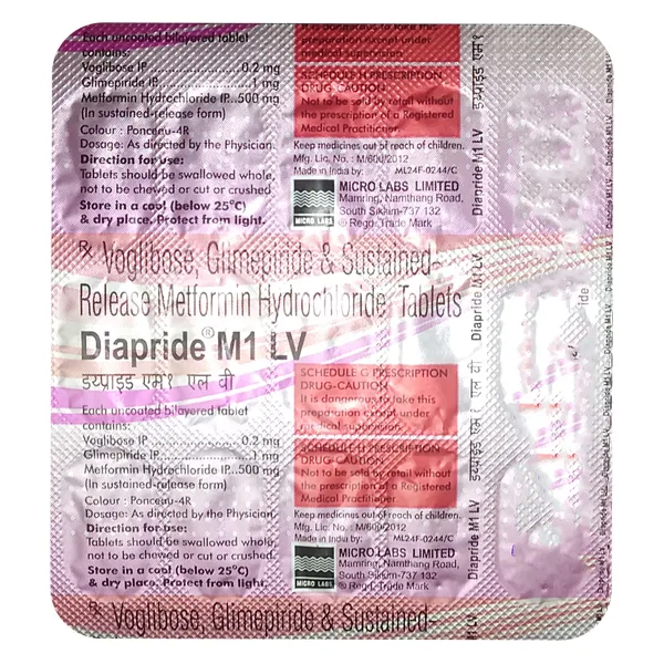 Diapride M1 LV Tablet