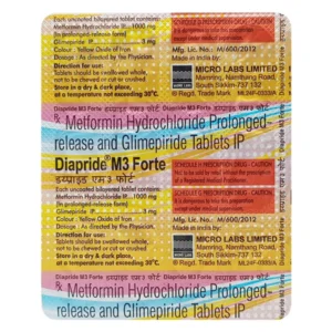 Diapride M3 Forte Tablet