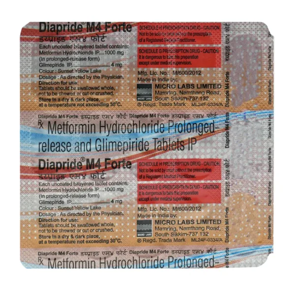 Diapride M4 Forte Tablet