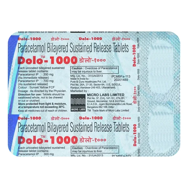 Dolo-1000 Tablet