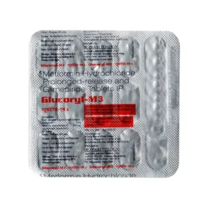 Glucoryl-MGlucoryl-M3 Tablet, Glucoryl M3 uses, Glucoryl M3 price, Metformin + Glimepiride tablet, Alkem Glucoryl M33 Tablet