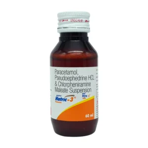 Hatric-3 Suspension, Aristo Pharma Hatric Suspension, cold syrup for children, Levocetirizine Phenylephrine Paracetamol syrup, Hatric 3 uses, Hatric 3 for cold, Hatric 3 side effects, Hatric 3 price