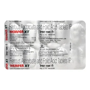 Hemfer-XT Tablet, Hemfer-XT Tablet uses, Hemfer-XT Tablet price, Hemfer-XT Tablet side effects, Alkem Pharma Hemfer XT