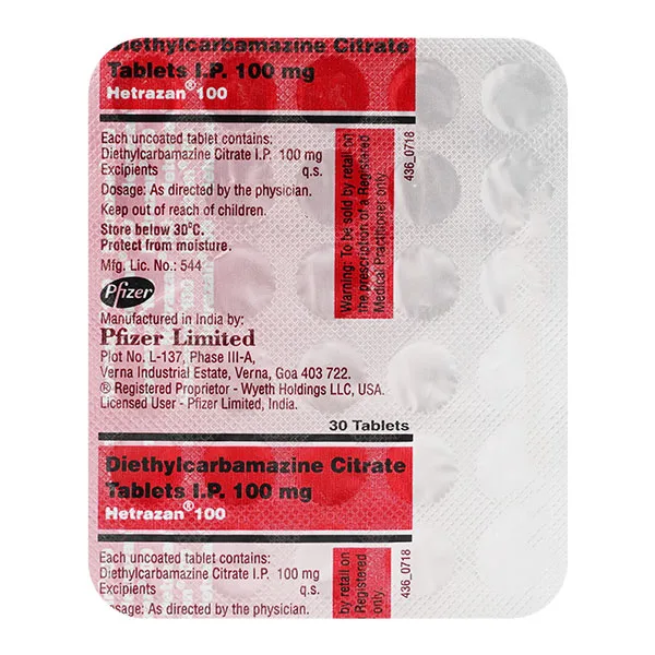 Hetrazan 100 Tablet