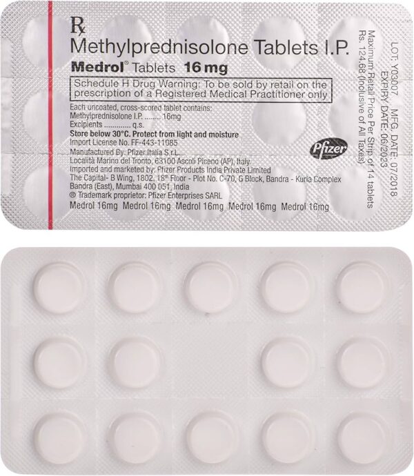 Medrol 16mg Tablet