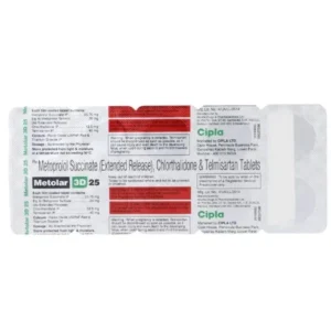 Metolar 3D 25 Tablet