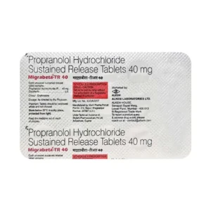 Migrabeta-TR 40 Tablet, Propranolol 40mg sustained release, Migrabeta TR 40 price, Migrabeta TR 40 uses, Migrabeta TR 40 side effects, Migrabeta Alkem