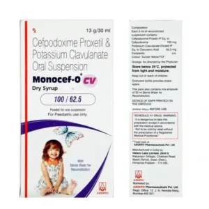 Monocef-O CV 100/62.5 Syrup