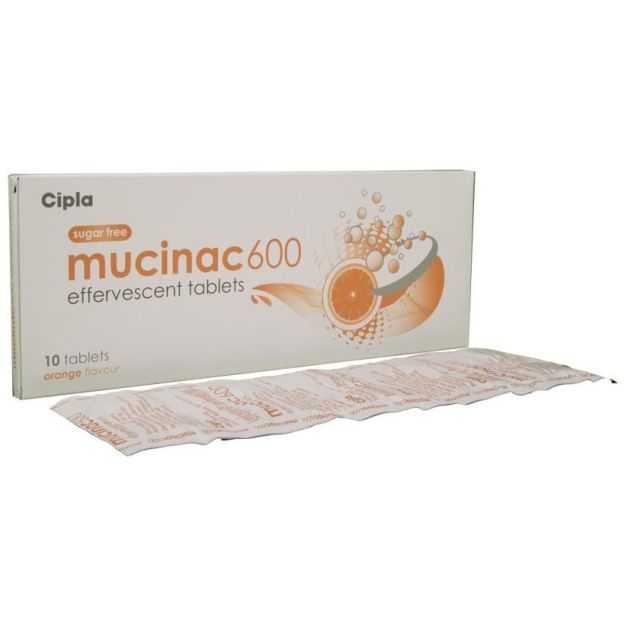 Mucinac 600 Effervescent Sugar-Free Tablet - Image 2