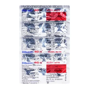 Olkem-40 H Tablet, Olkem 40 H price, Olmesartan+Hydrochlorothiazide tablet, Alkem Pharma Olkem-40 H, hypertension medicine, blood pressure control tablet