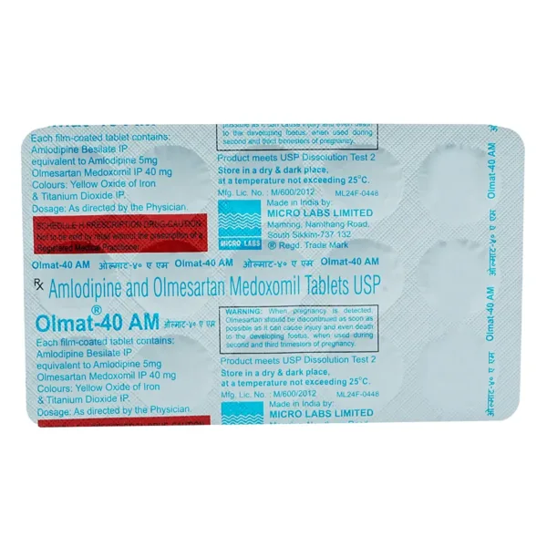 Olmat-40 AM Tablet