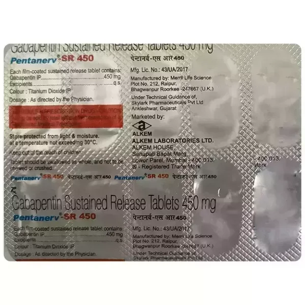 Pentanerv SR 450 Tablet
