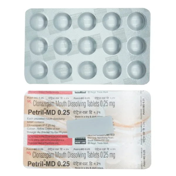petril md 0.25mg tablet