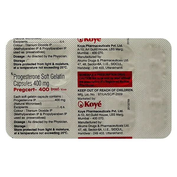 Pregcert 400 Capsule