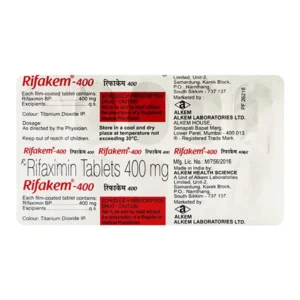 Rifakem-400 Tablet, Rifakem-400 uses, Rifakem-400 price, Rifakem-400 side effects, Rifampicin 400mg tablet, Alkem Rifakem, TB treatment tablet, antitubercular medicine