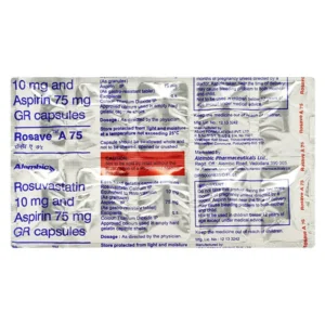 "Rosave A 75 Capsule, Rosave A 75 Capsule price, Rosave A 75 Capsule alternatives, Rosuvastatin+Aspirin"