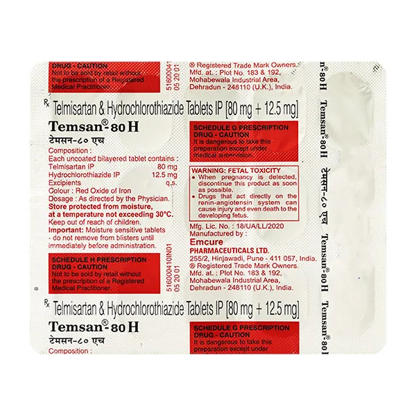 Temsan-80 H Tablet
