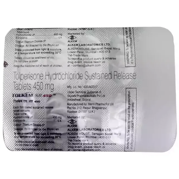 Tolkem SR 450 Tablet