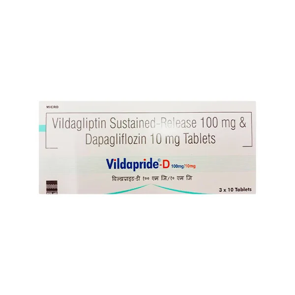 Vildapride-D 100mg/10mg Tablet