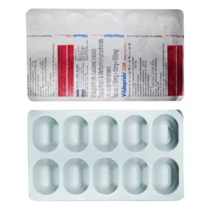 Vildapride DM 100mg/10mg/500mg Tablet