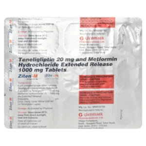 Ziten-M 1000mg/20mg Tablet