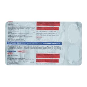 Dapamac Trio 10mg/1000mg/100mg Tablet