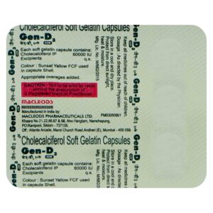 Gen-D3 60K Soft Gelatin Capsule
