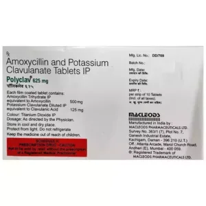 Polyclav 625mg Tablet