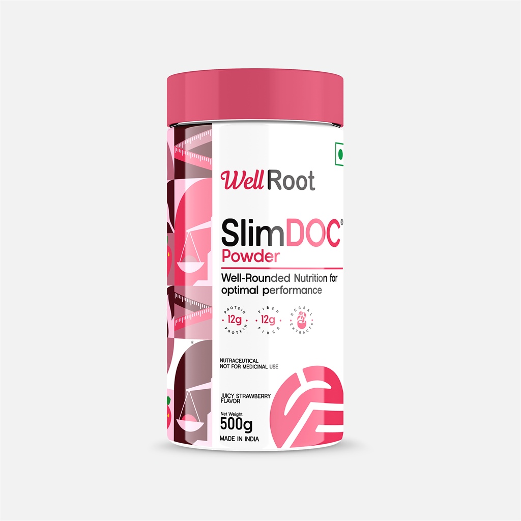 SLIMDOC POWDER-JUICY STRAWBERRY FLAVOR