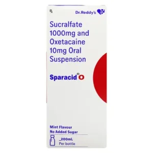 Sparacid O Oral Suspension Mint No Added Sugar