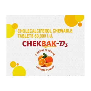 Chekbak-D3 60000 IU Chewable Tablet Orange