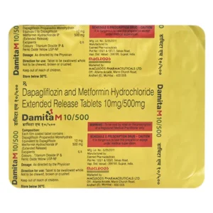 Damita M 10/500 Tablet